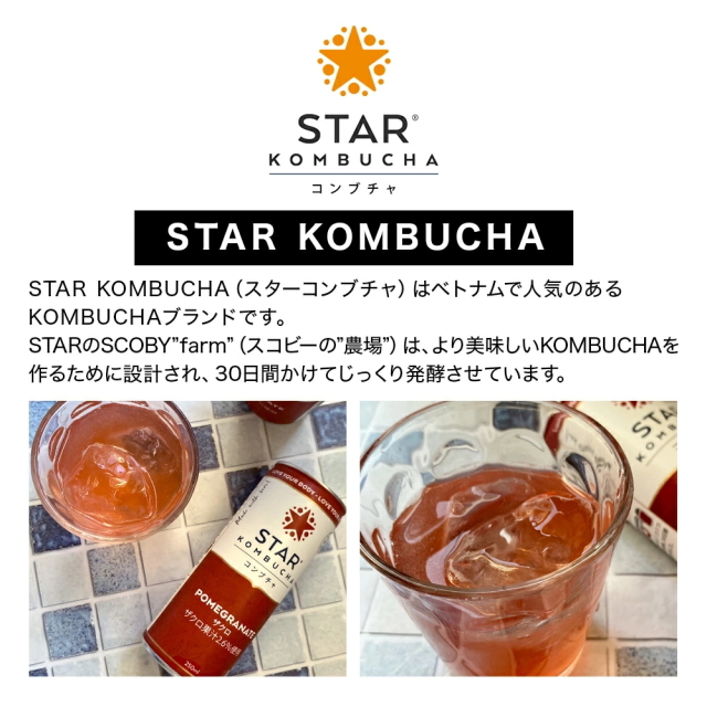 スターコンブチャ ザクロ(発酵飲料)[250ml／1本]STAR KOMBUCHA
