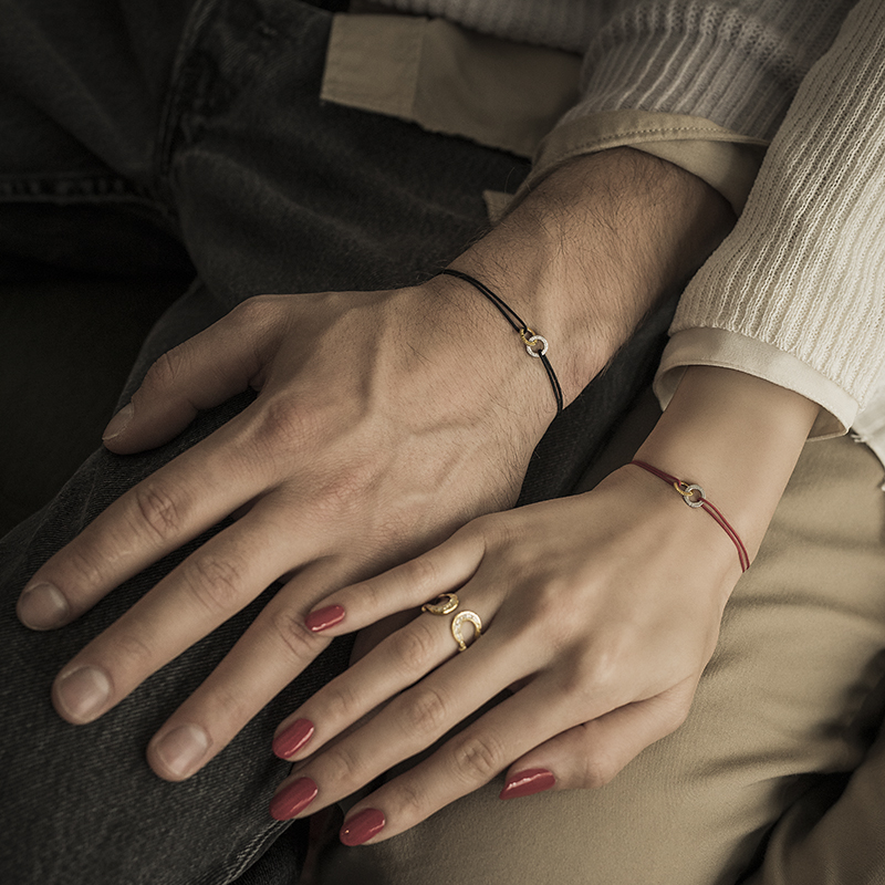 SYMPATHY OF SOUL（シンパシーオブソウル） Double Ring Cord Bracelet 