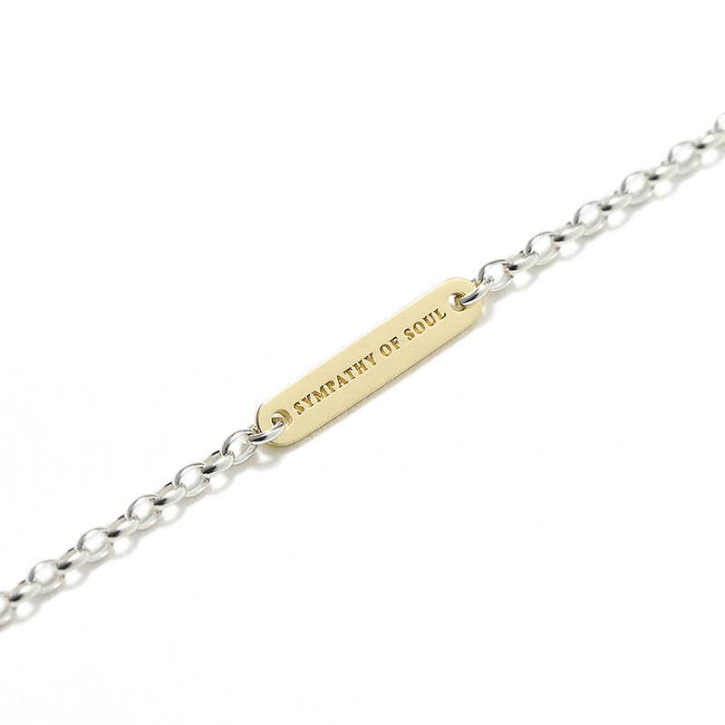 SYMPATHY OF SOUL（シンパシーオブソウル） Logo Plate Anklet - Oval
