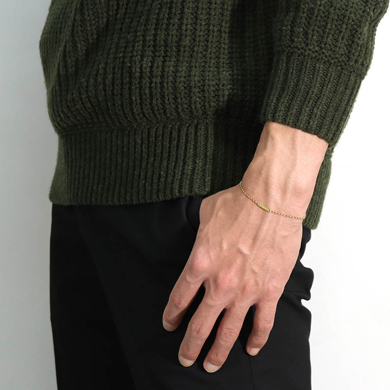 SYMPATHY OF SOUL（シンパシーオブソウル） Logo Plate Bracelet - Oval