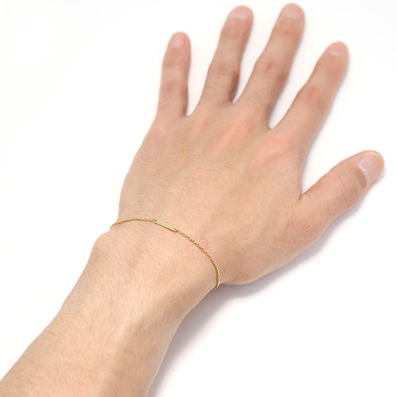 SYMPATHY OF SOUL（シンパシーオブソウル） Logo Plate Bracelet - Square