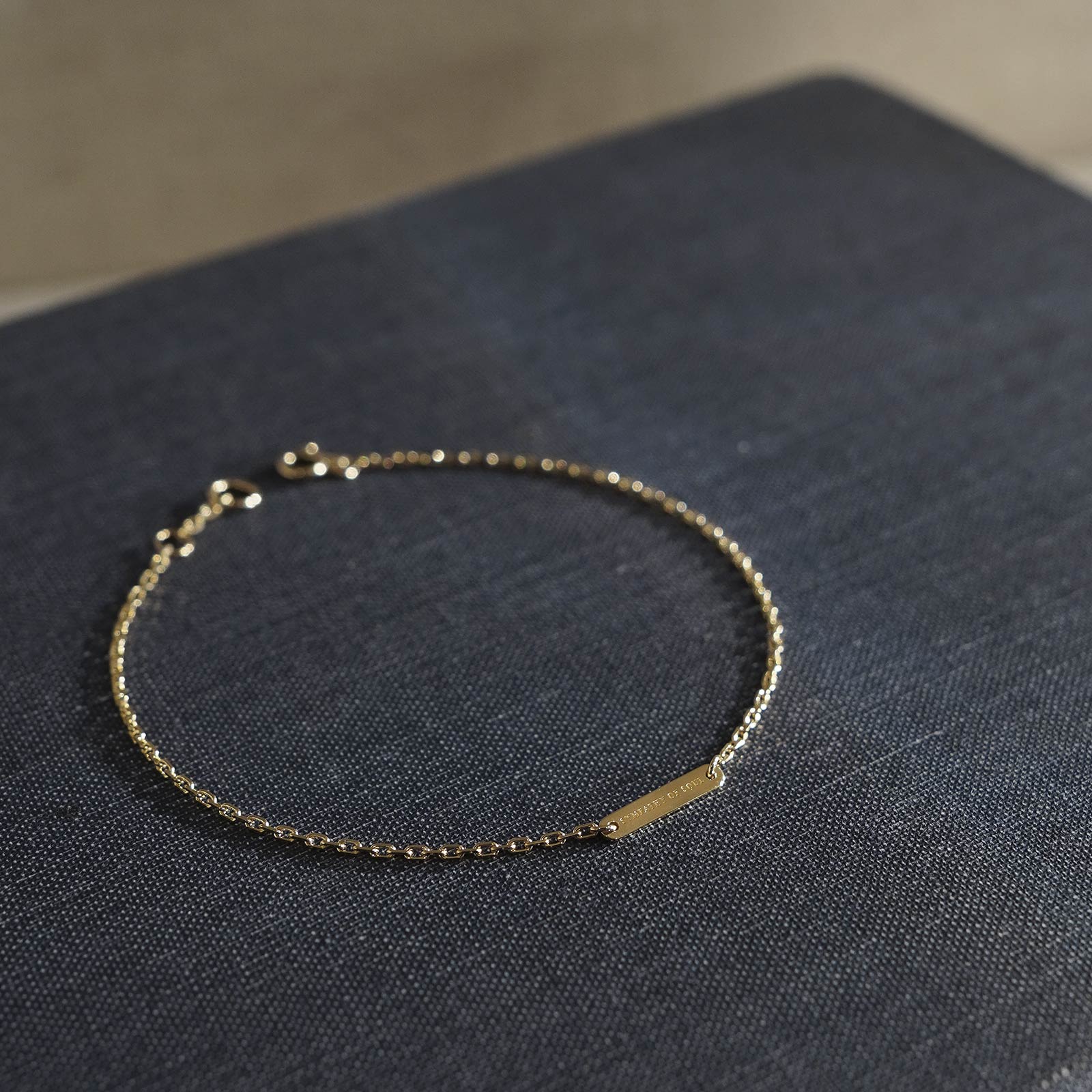 SYMPATHY OF SOUL（シンパシーオブソウル） Logo Plate Bracelet - Square