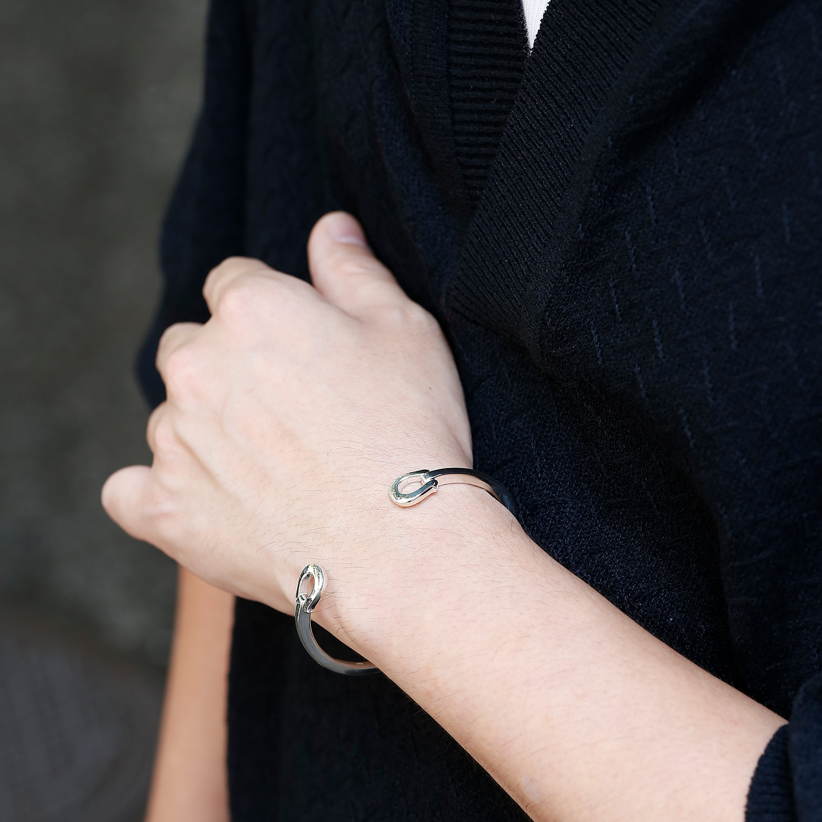 シルバーエングレーブバングル ジョージ ジェンセン リフレクト (GEORG JENSEN REFLECT)バングル