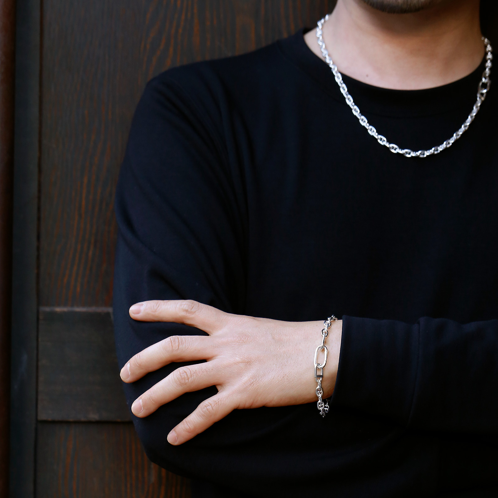 SYMPATHY OF SOUL（シンパシーオブソウル） Anchor Chain Bracelet