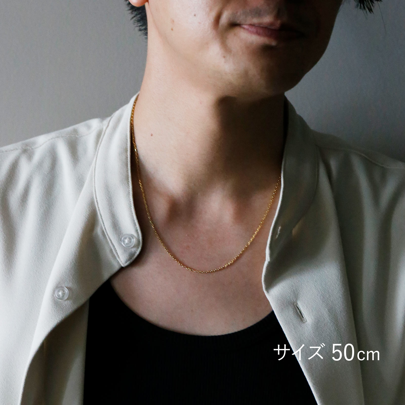 SYMPATHY OF SOUL K18YG ネックレス50cm SYMPATHY OF SOUL（シンパシーオブソウル） K18Yellow Gold Square
