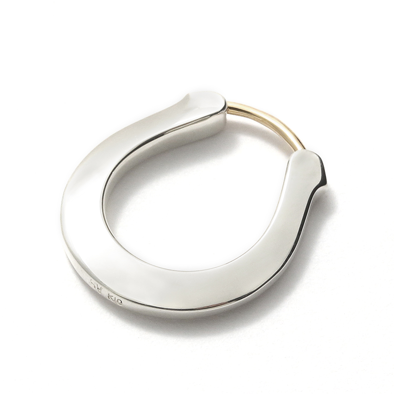 Horseshoe Hoop Pierce - Silver