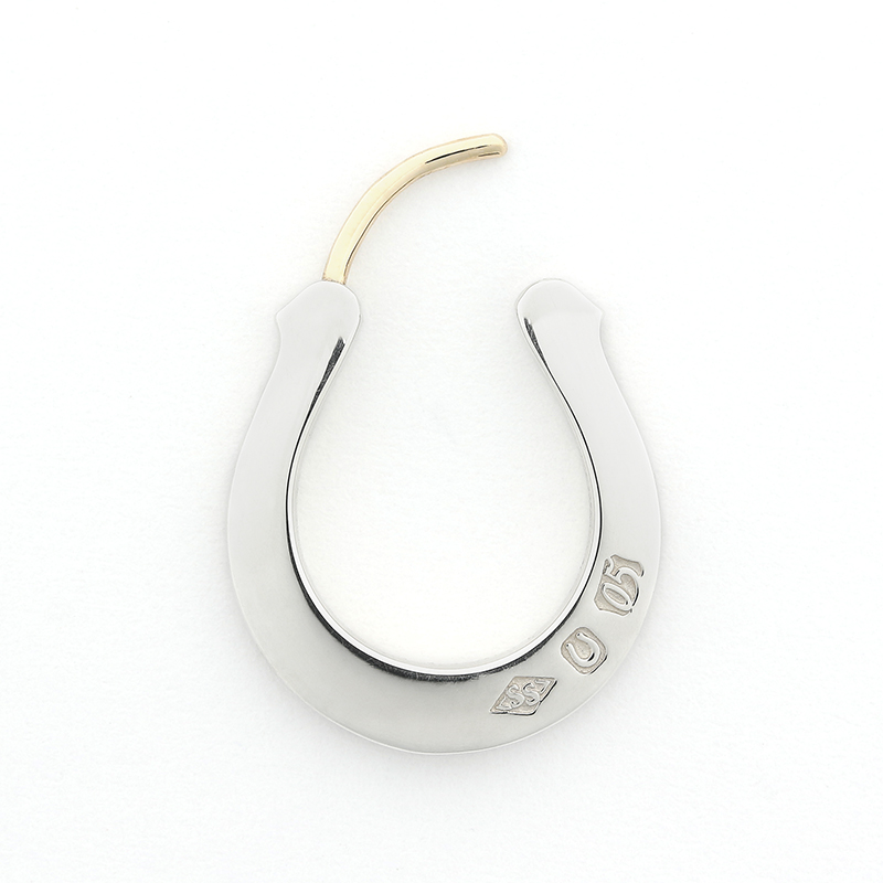 ROLL & galcia シルバー K18ホースシュー フープ ピアス SYMPATHY OF SOUL（シンパシーオブソウル） Horseshoe Hoop Pierce
