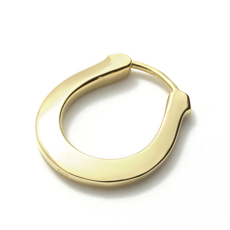 Horseshoe Hoop Pierce - K18Yellow Gold