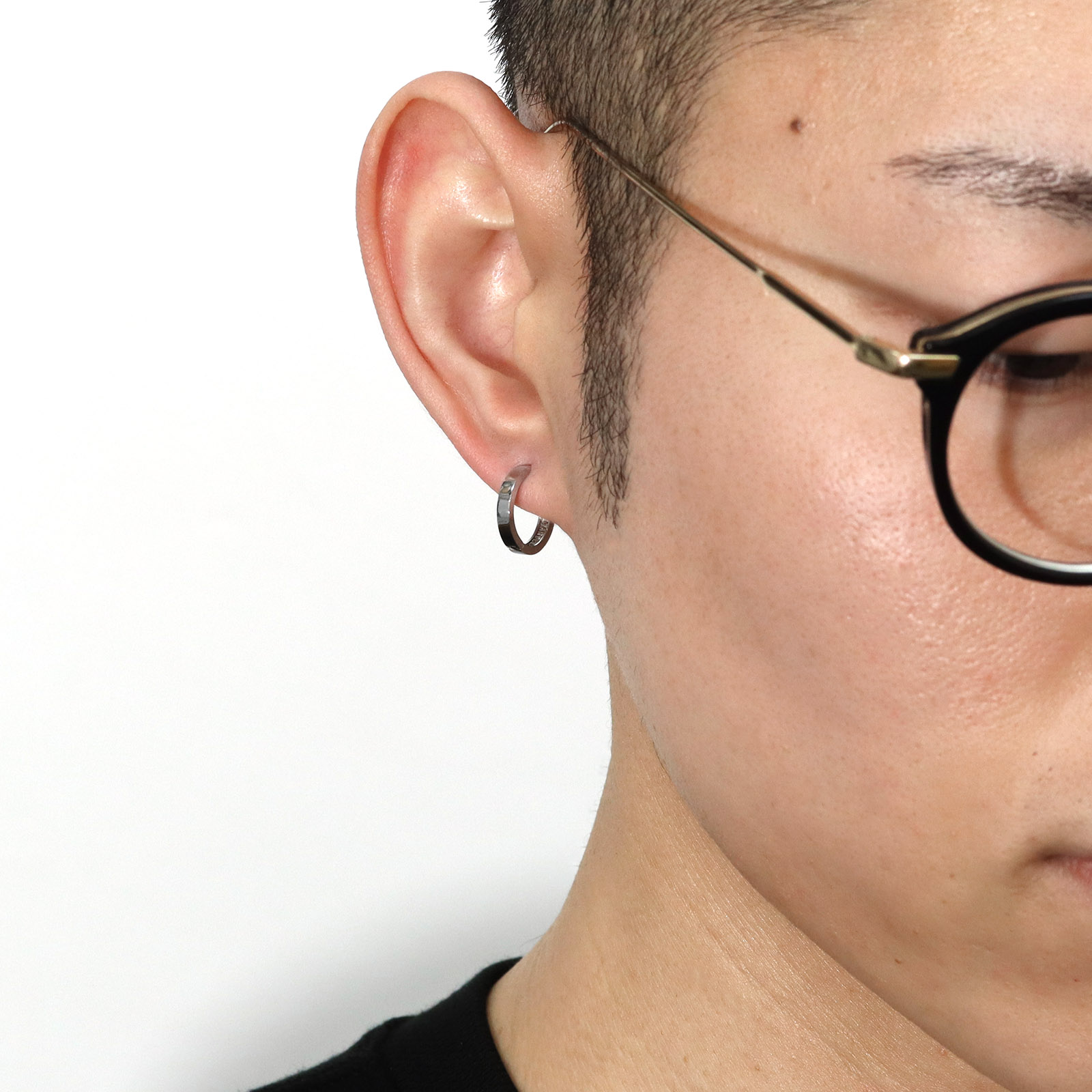 ピアス　No.5563 GARDEL（ガーデル） QUIET HOOP PIERCE - Silver（クワイエットフープ