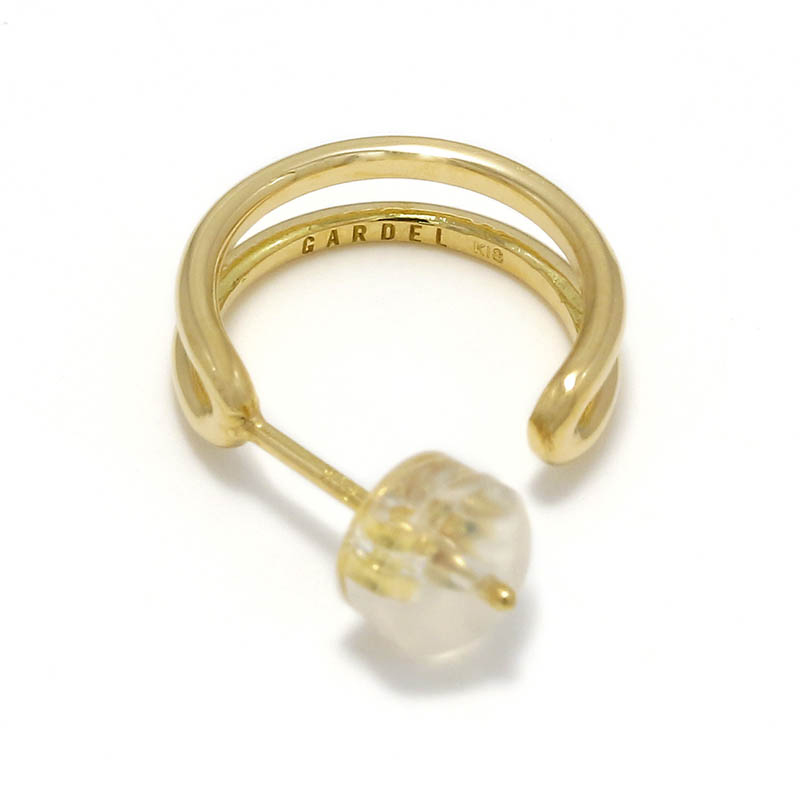GARDEL（ガーデル） BANANA HOOP PIERCE - K18Yellow Gold（バナナ