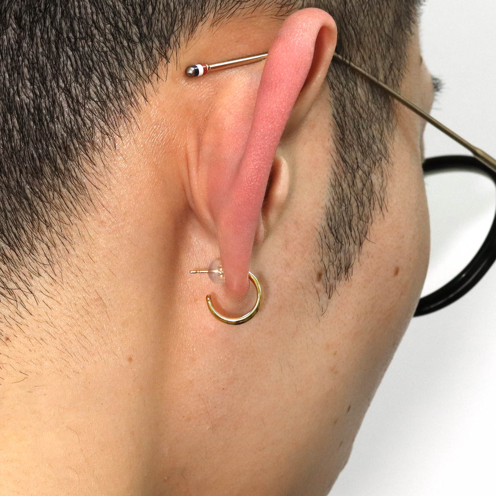 GARDEL（ガーデル） BANANA HOOP PIERCE - K18Yellow Gold（バナナ