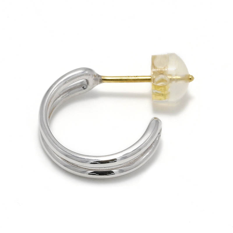 GARDEL（ガーデル） BANANA HOOP PIERCE - Silver（バナナフープピアス