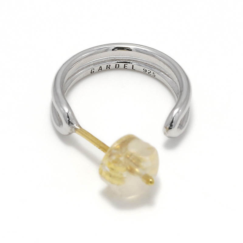 GARDEL（ガーデル） BANANA HOOP PIERCE - Silver（バナナフープピアス