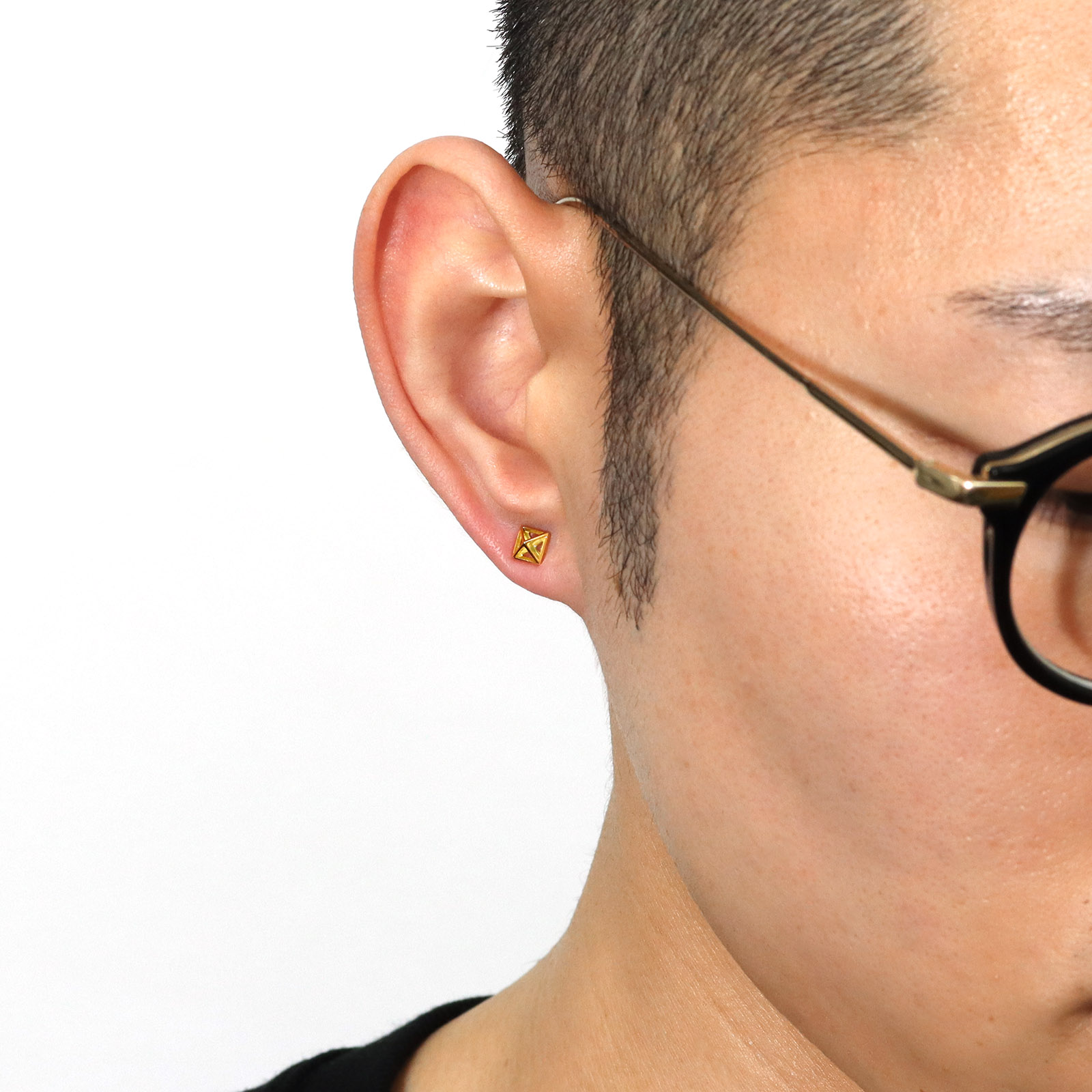 GARDEL（ガーデル） OPEN STUDS PIERCE - K18Yellow Gold（オープン