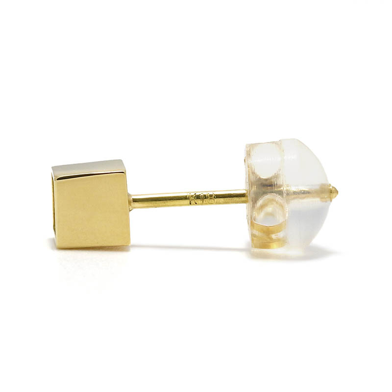 GARDEL（ガーデル） CUBE PIERCE - K18Yellow Gold w/Diamond 