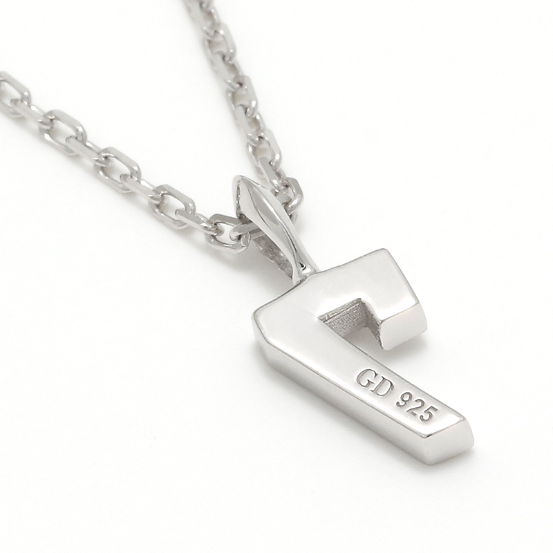GARDEL（ガーデル） NUMBER NECKLACE - Silver w/CZ（ナンバー