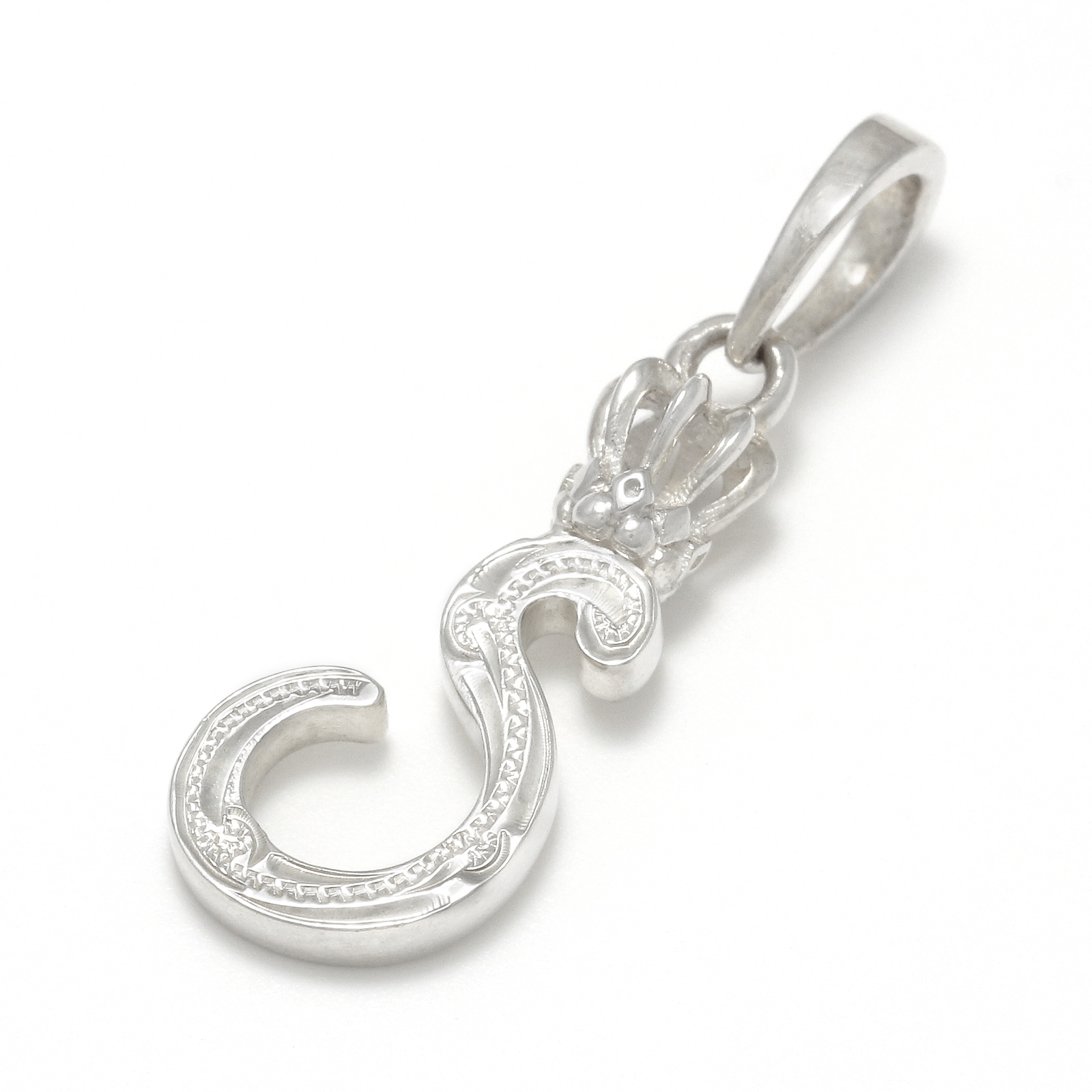 Lono（ロノ） Crown Initial Pendant - Silver（クラウンイニシャル 
