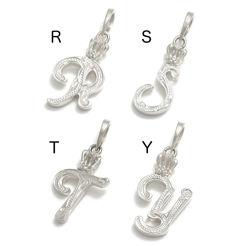 Lono（ロノ） Crown Initial Pendant - Silver（クラウンイニシャル