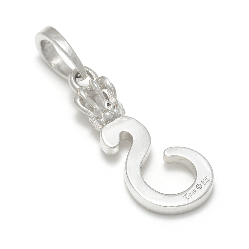 Lono（ロノ） Crown Initial Pendant - Silver（クラウンイニシャル