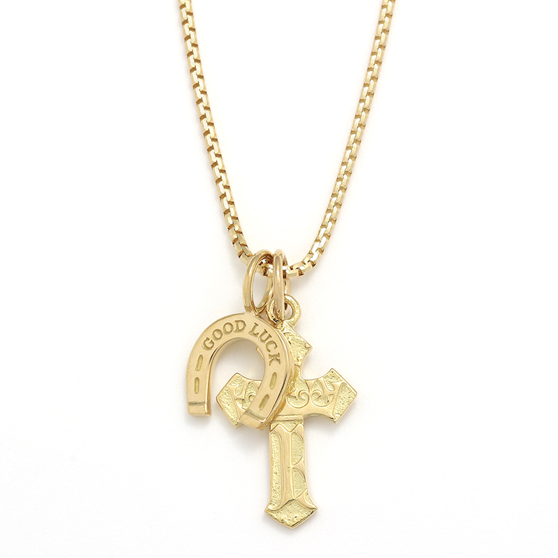 【数量限定】 1940's Sixpence Cross Necklace w/GOOD LUCK Horseshoe(1940's シックスペンスクロスネックレス w/グッドラックホースシュー) SYMPATHY OF SOUL(シンパシーオブソウル) 【数量限定】 1940's Sixpence Cross Necklace w/GOOD LUCK Horseshoe(1940's シックスペンスクロスネックレス w/グッドラックホースシュー) SYMPATHY OF SOUL(シンパシーオブソウル)