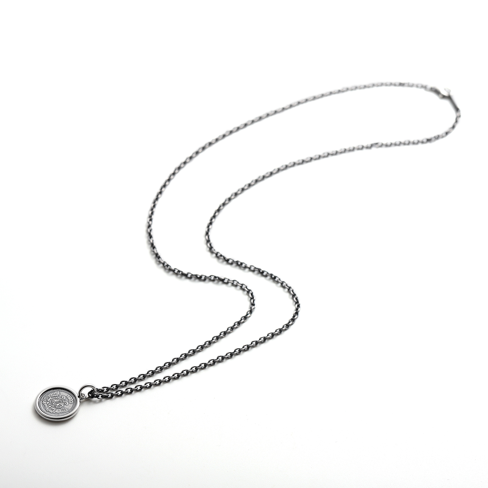 Sympathy Of Soul/Vintage Coin×Crossネックレス SYMPATHY OF SOUL（シンパシーオブソウル） Frame Coin Necklace