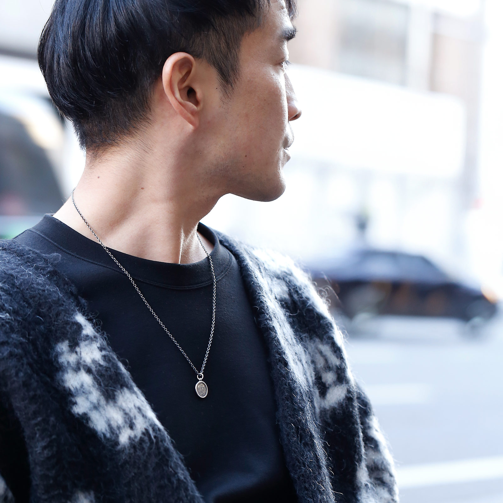 SYMPATHY OF SOUL（シンパシーオブソウル） Frame Coin Necklace - OX