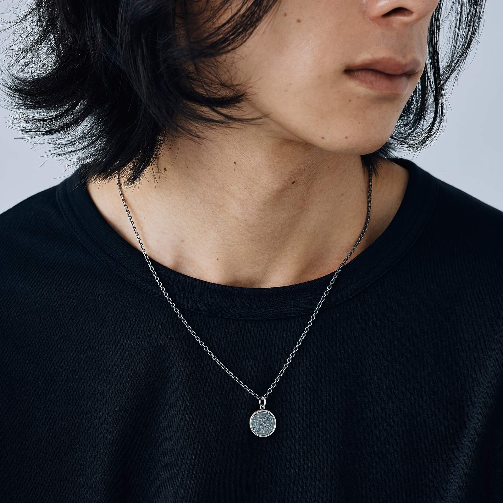 SYMPATHY OF SOUL（シンパシーオブソウル） Frame Coin Necklace - OX 