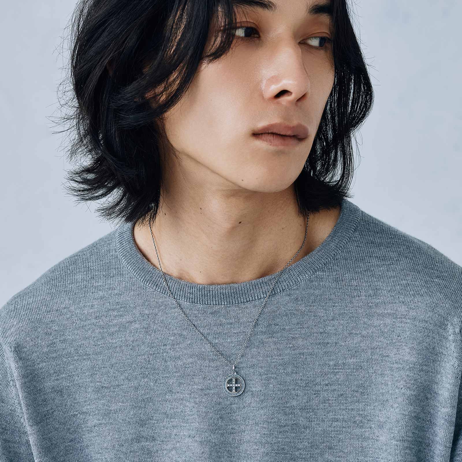 SYMPATHY OF SOUL（シンパシーオブソウル） Cross Medal Necklace
