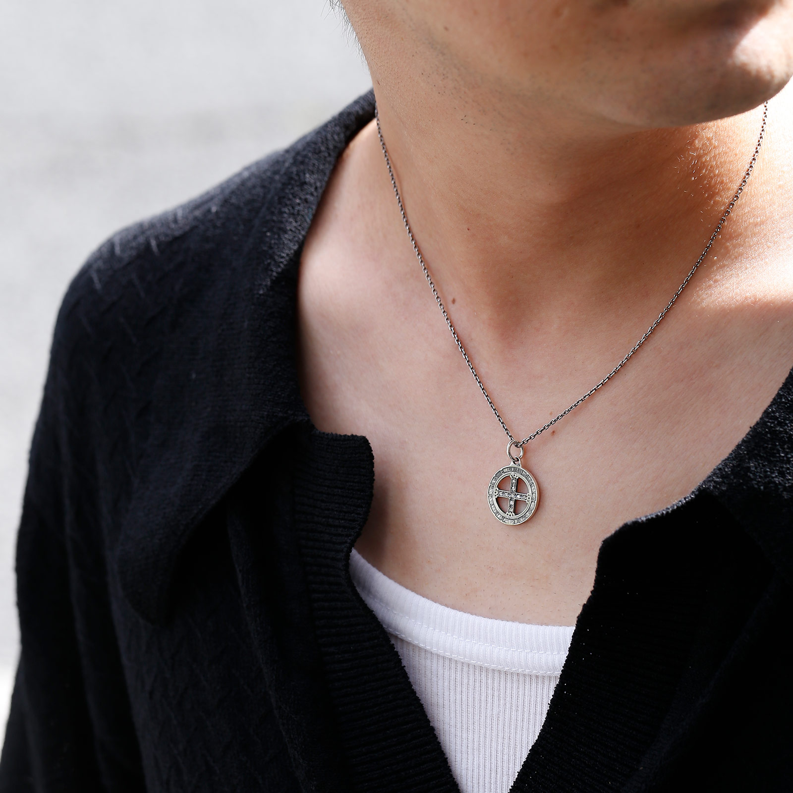 SYMPATHY OF SOUL（シンパシーオブソウル） Cross Medal Necklace 