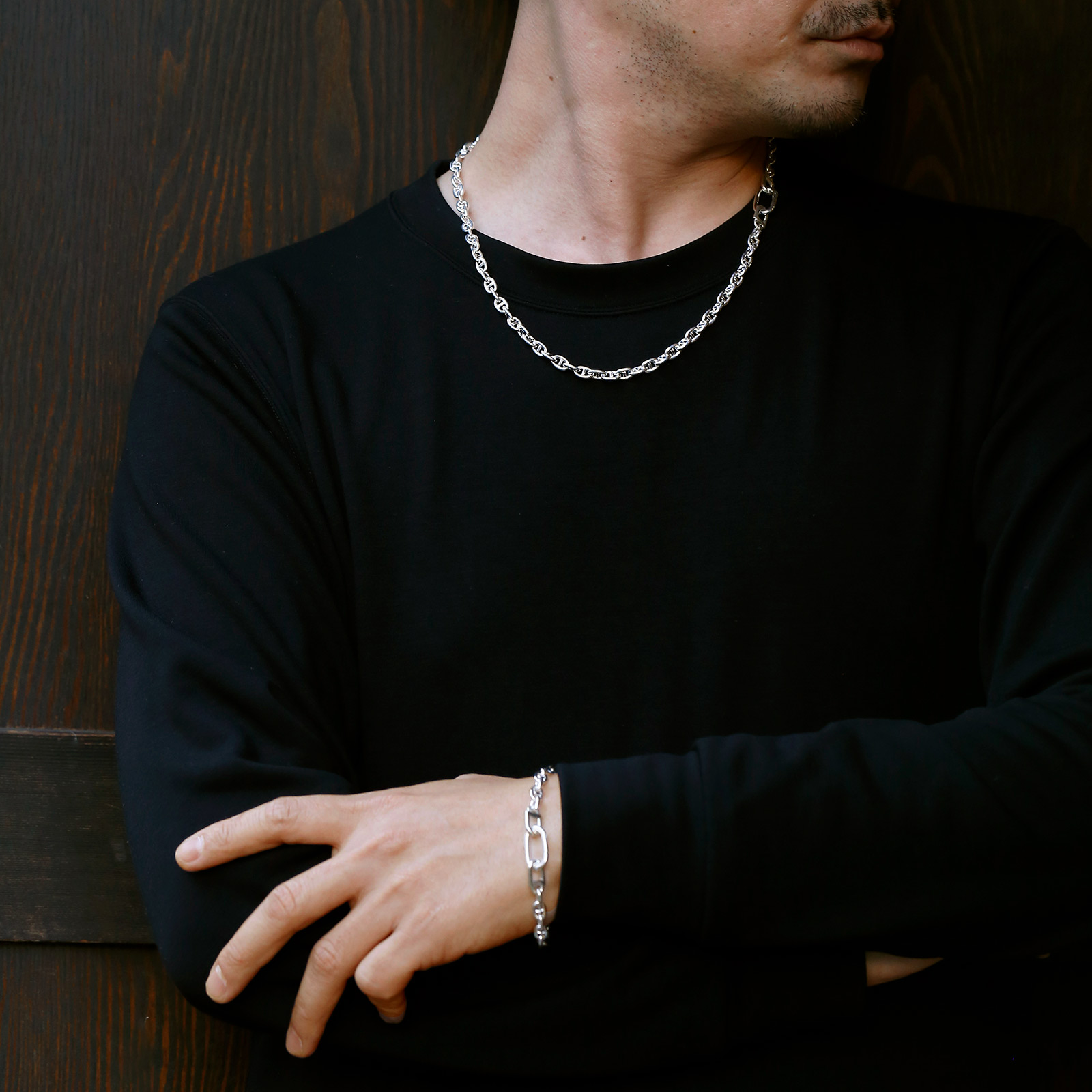 SYMPATHY OF SOUL（シンパシーオブソウル） Anchor Chain Necklace 