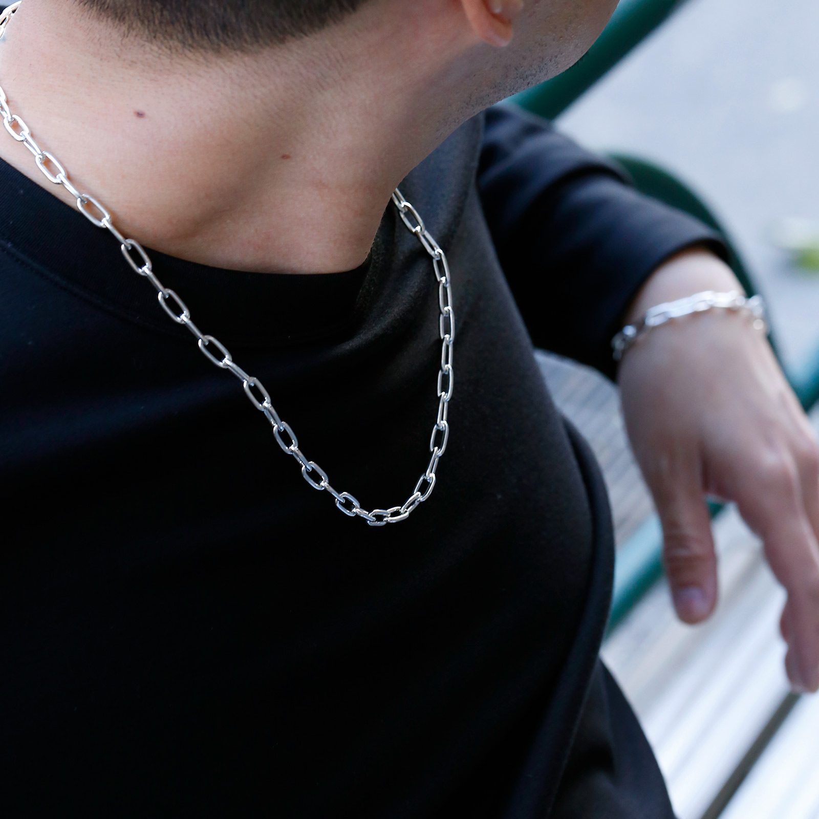 SYMPATHY OF SOUL（シンパシーオブソウル） Long Link Chain Necklace