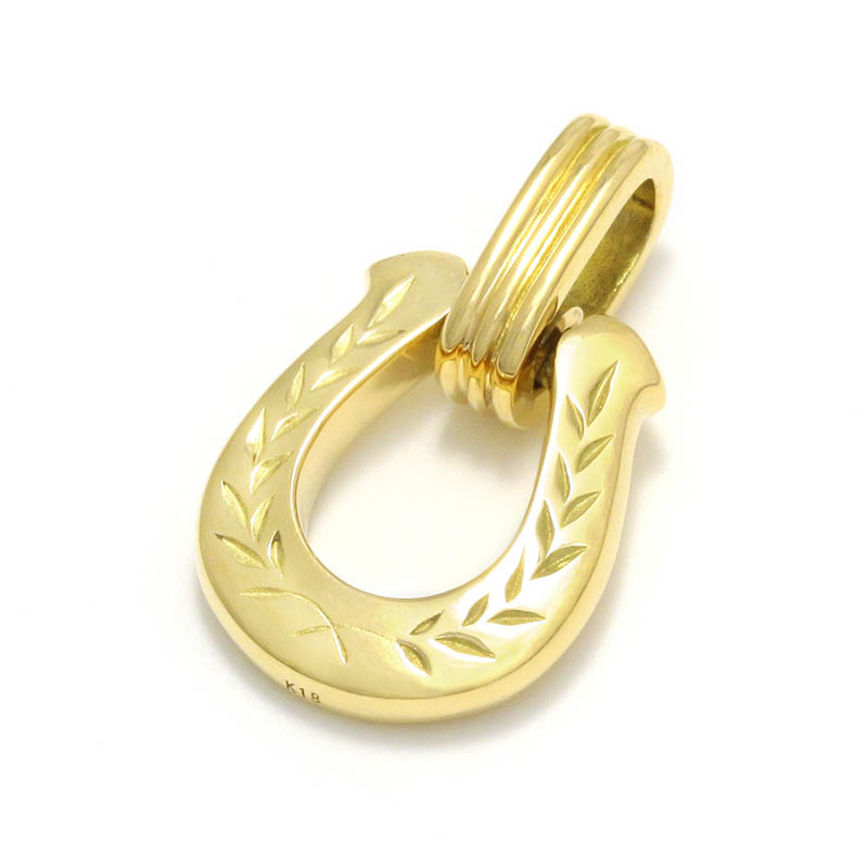 Horseshoe Amulet - Laurel - K18Yellow Gold