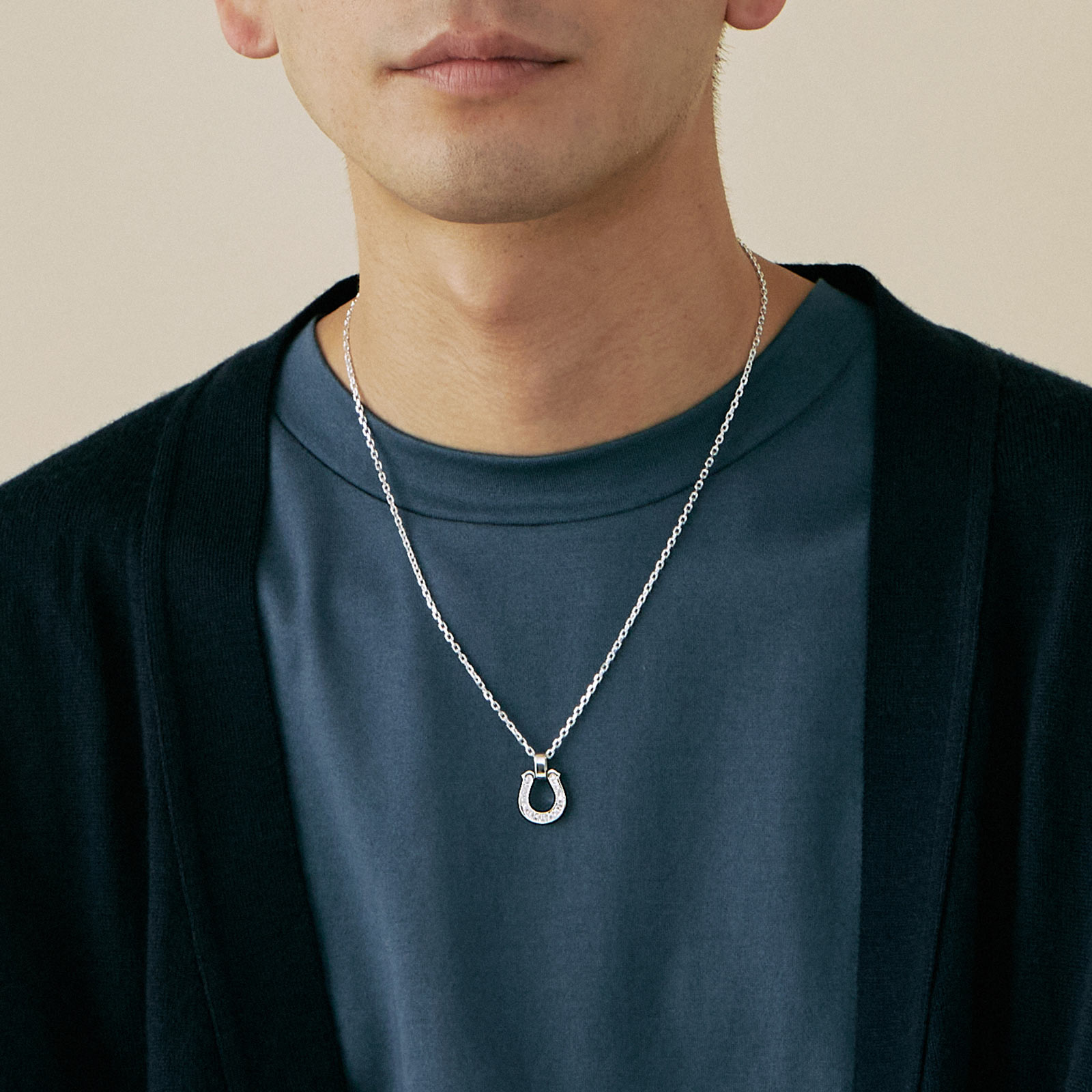 SYMPATHY OF SOUL（シンパシーオブソウル） Large Horseshoe Pendant w 