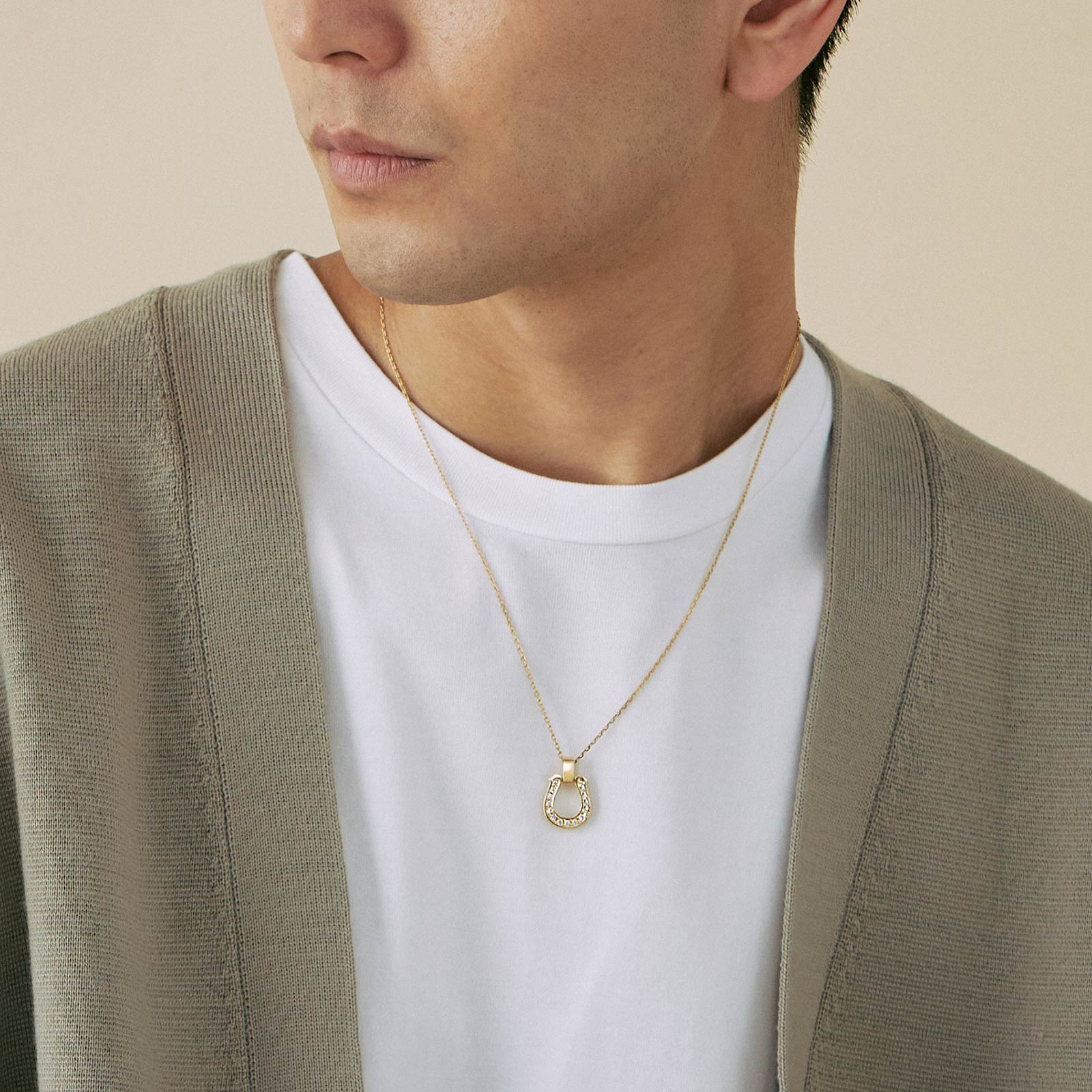 SYMPATHY OF SOUL（シンパシーオブソウル） Large Horseshoe Pendant 