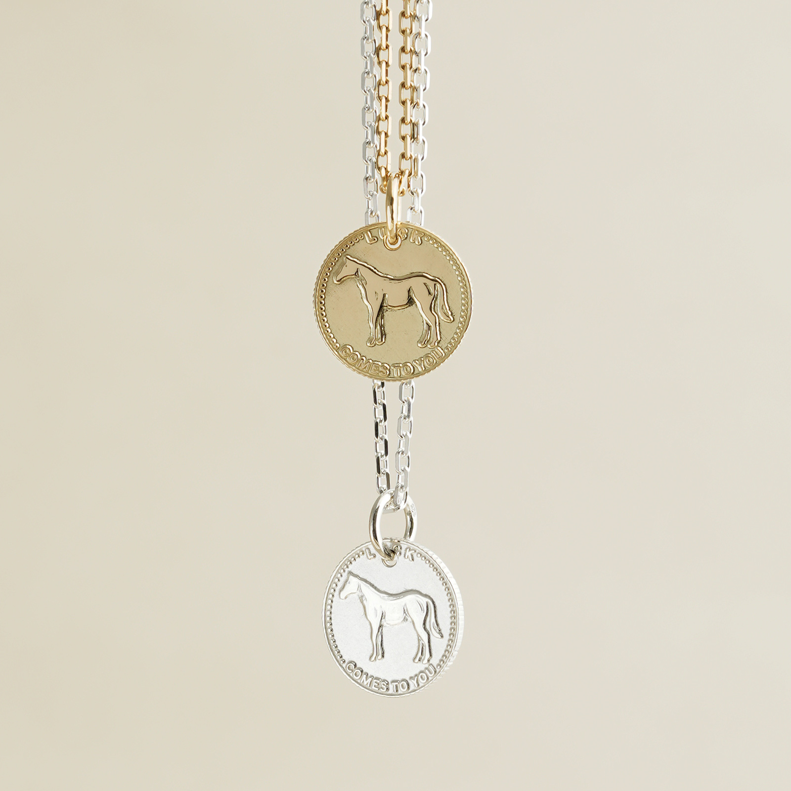 SYMPATHY OF SOUL（シンパシーオブソウル） Luck Horse Coin Pendant 