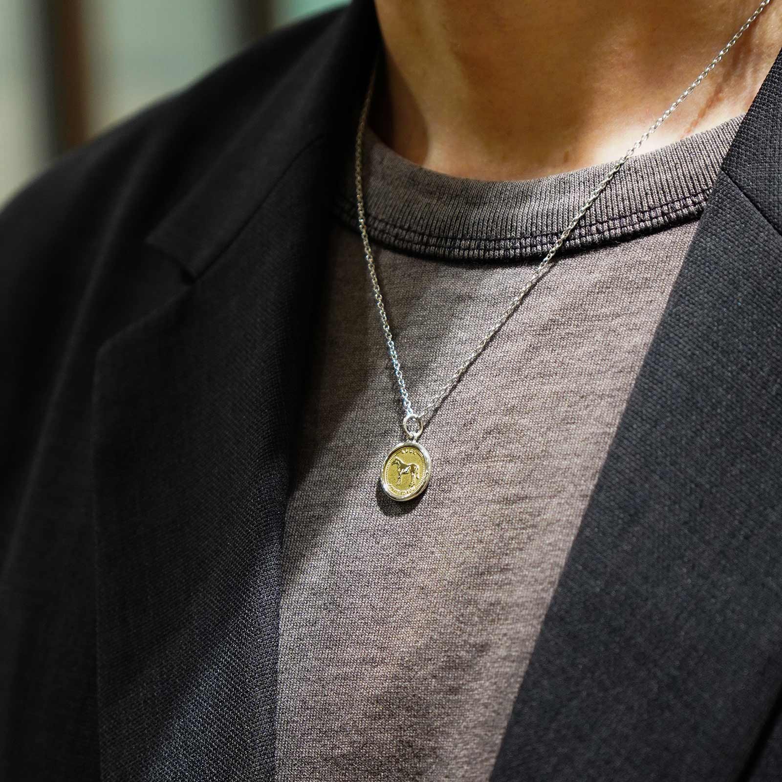 SYMPATHY OF SOUL（シンパシーオブソウル） Frame Horse Coin Pendant