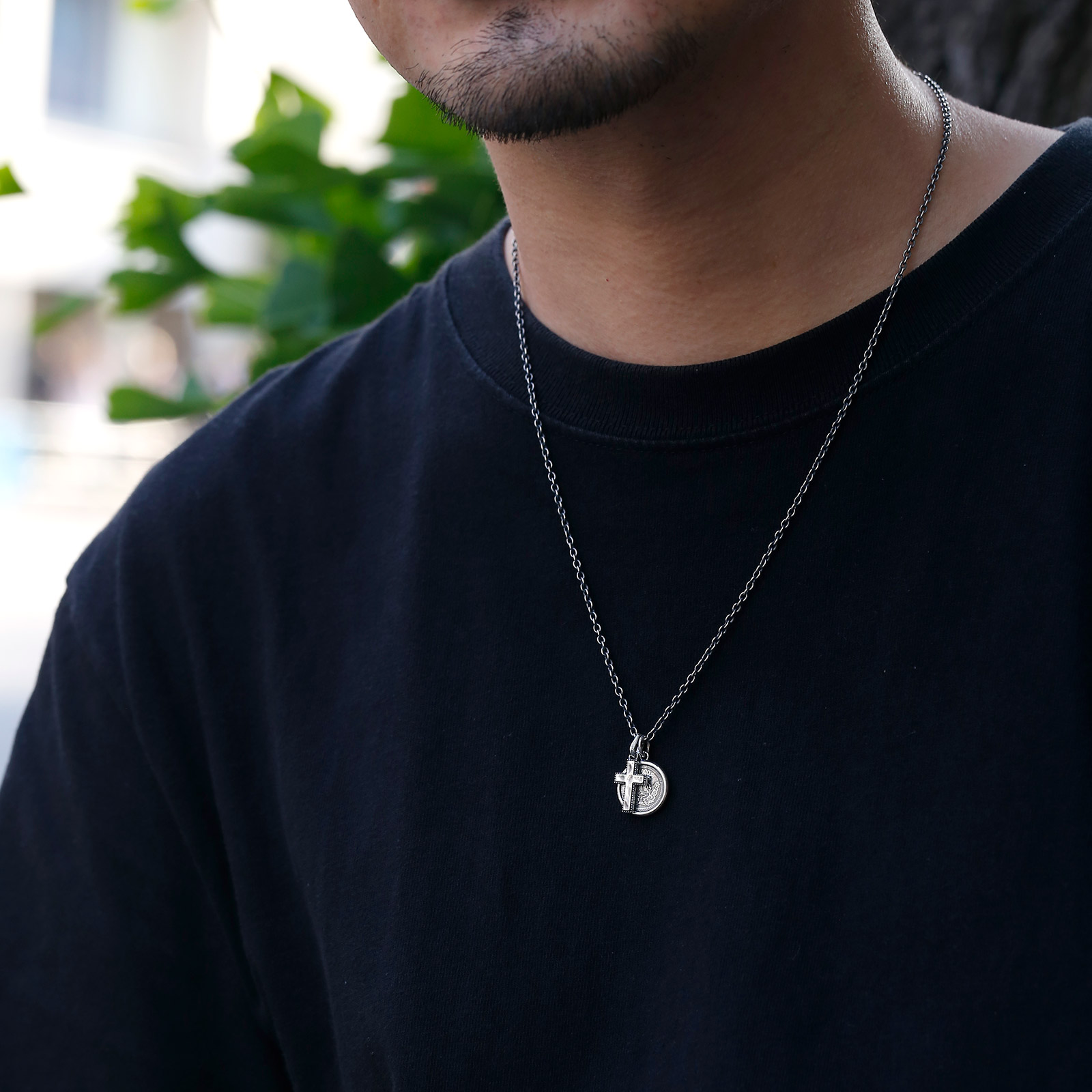 SYMPATHY OF SOUL（シンパシーオブソウル） Edge Cross Pendant 
