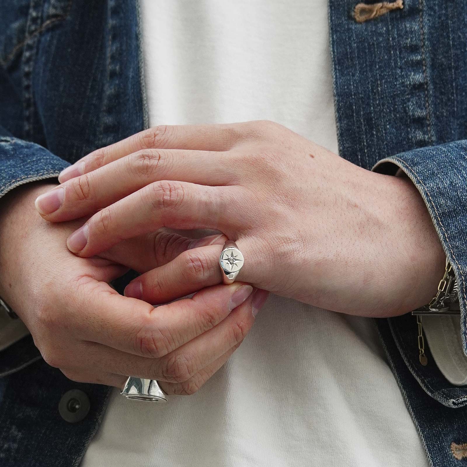 SYMPATHY OF SOUL（シンパシーオブソウル） Oval Signature Ring 