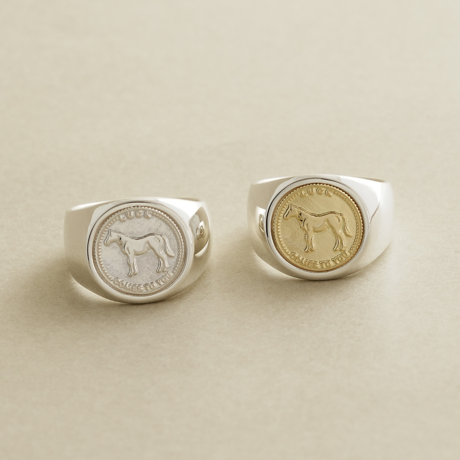 SYMPATHY OF SOUL（シンパシーオブソウル） Classic Coin Ring / Luck 