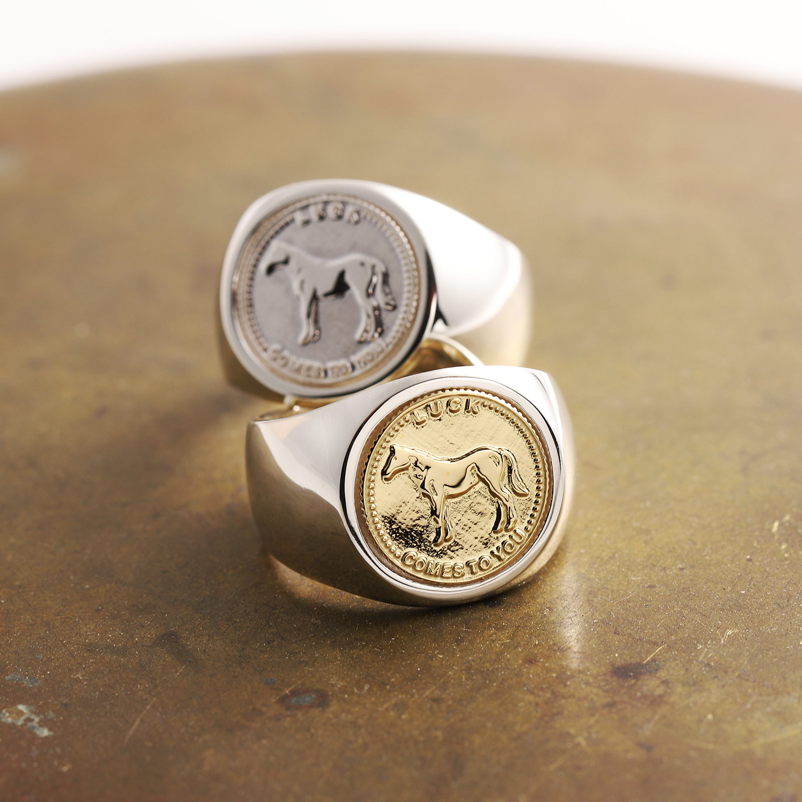 SYMPATHY OF SOUL（シンパシーオブソウル） Classic Coin Ring / Luck 