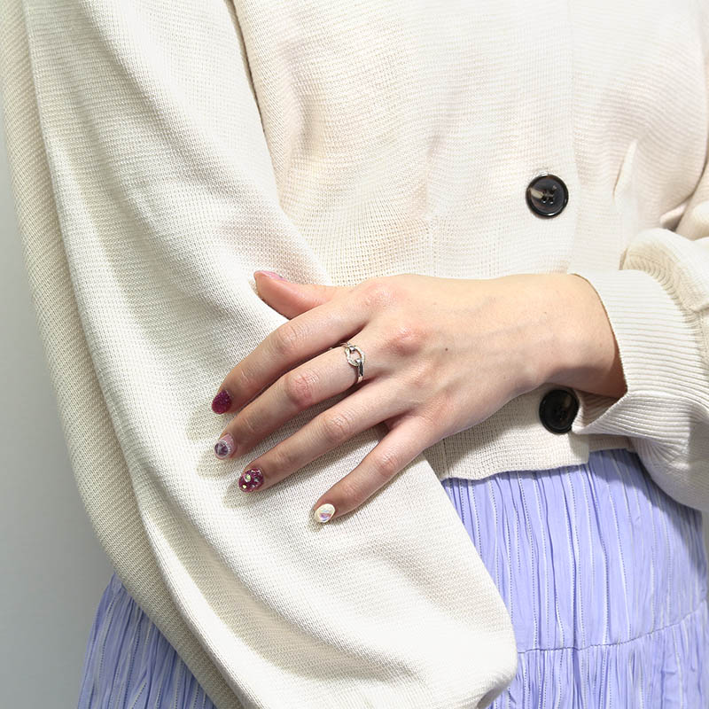 Horseshoe Band Ring Small - Silver×K18Yellow Gold w/Diamond (ホースシューバンドリングスモール - シルバー×K18イエローゴールド w/ダイヤモンド) SYMPATHY OF SOUL(シンパシーオブソウル) Horseshoe Band Ring Small - Silver×K18Yellow Gold w/Diamond (ホースシューバンドリングスモール - シルバー×K18イエローゴールド w/ダイヤモンド) SYMPATHY OF SOUL(シンパシーオブソウル)