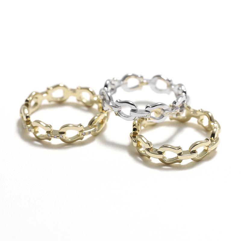 SYMPATHY OF SOUL（シンパシーオブソウル） Thin Horseshoe Link Ring