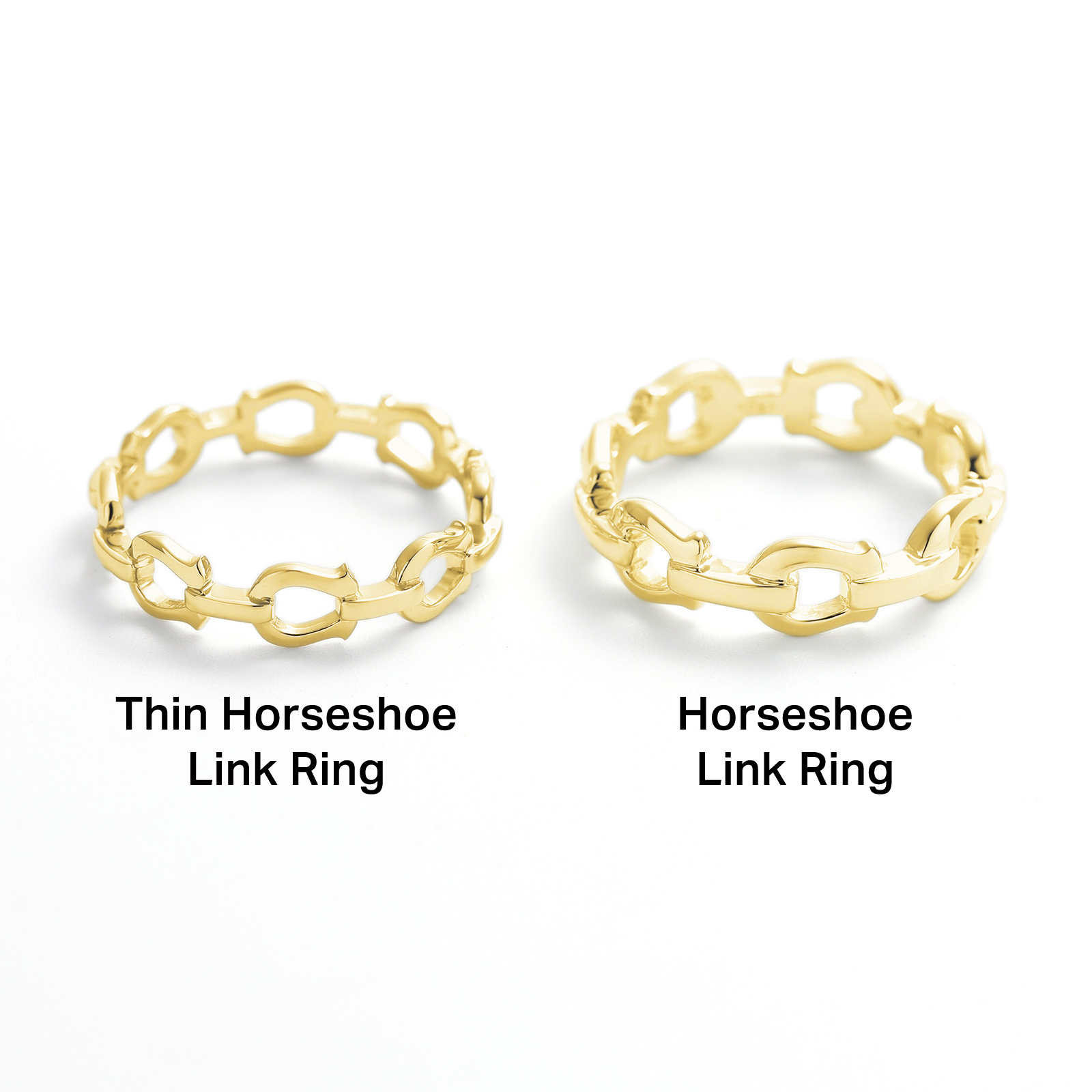 SYMPATHY OF SOUL（シンパシーオブソウル） Thin Horseshoe Link Ring