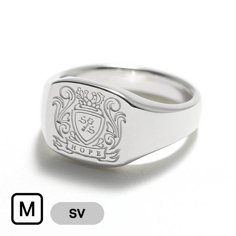 Medium Signet Ring - Silver