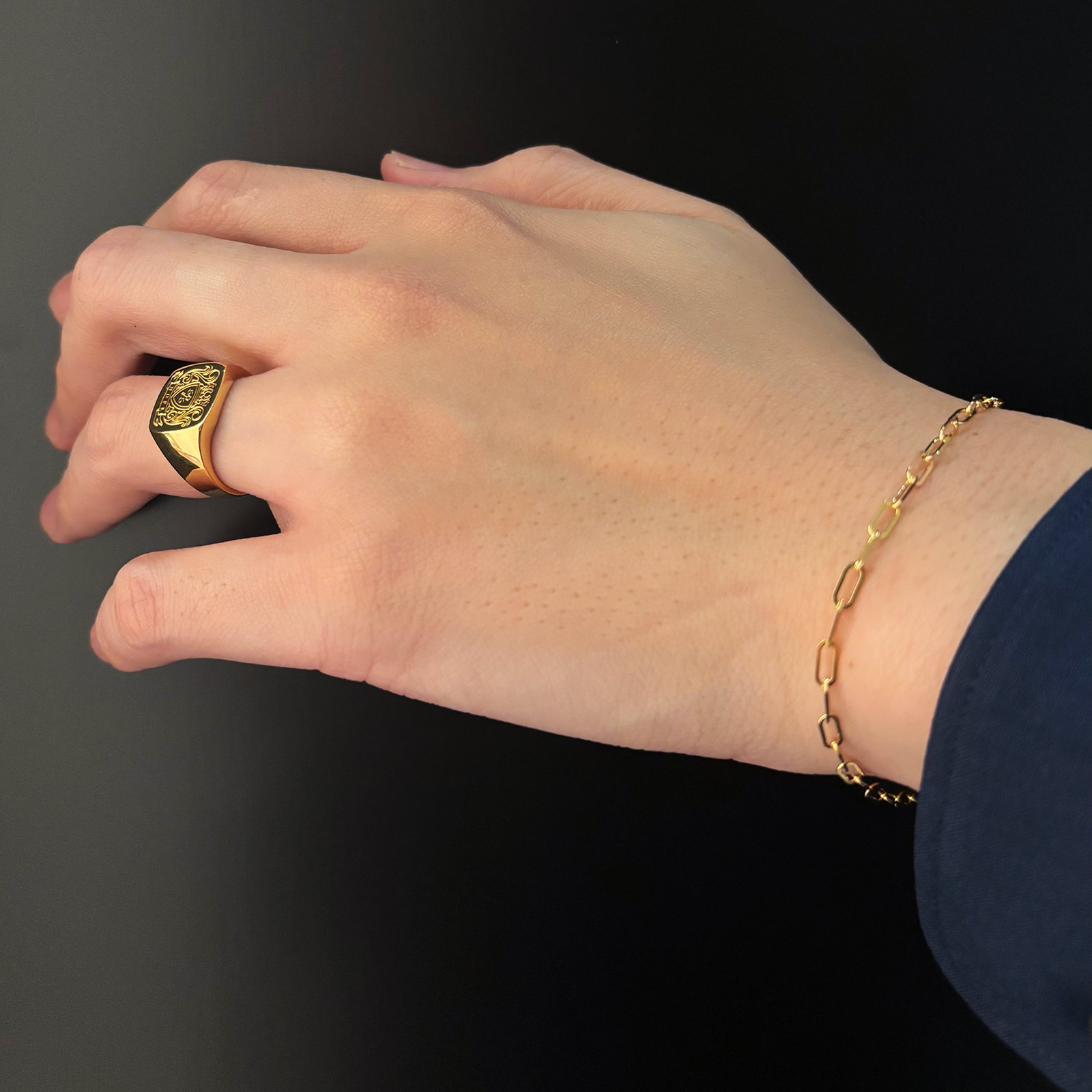 SYMPATHY OF SOUL（シンパシーオブソウル） Plain Chain Bracelet 