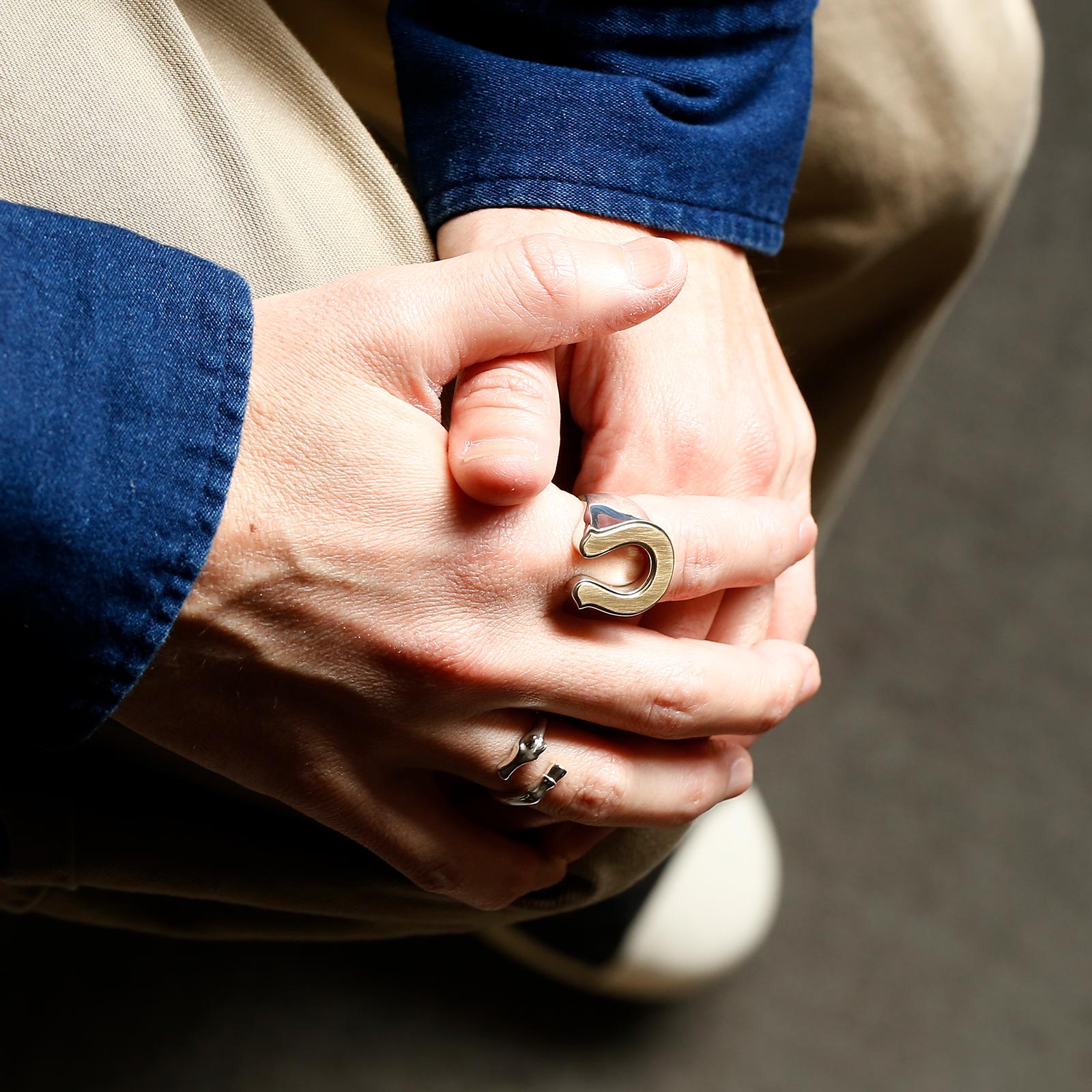 SYMPATHY OF SOUL （シンパシーオブソウル） Large Horseshoe Ring 