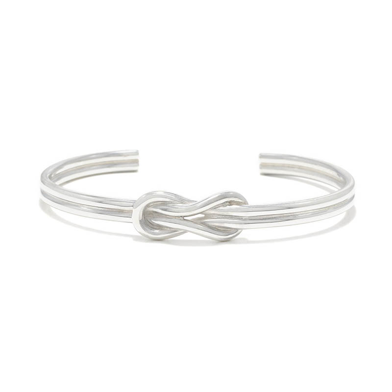 Suman Dhakhwa（スーマンダックワ） Eternal Knot Bangle Silver
