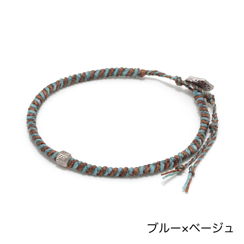 Suman Dhakhwa（スーマンダックワ） Octagon Cord Bracelet w/Bead