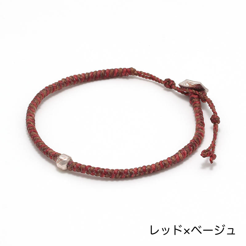 Suman Dhakhwa（スーマンダックワ） Octagon Cord Bracelet w/Bead