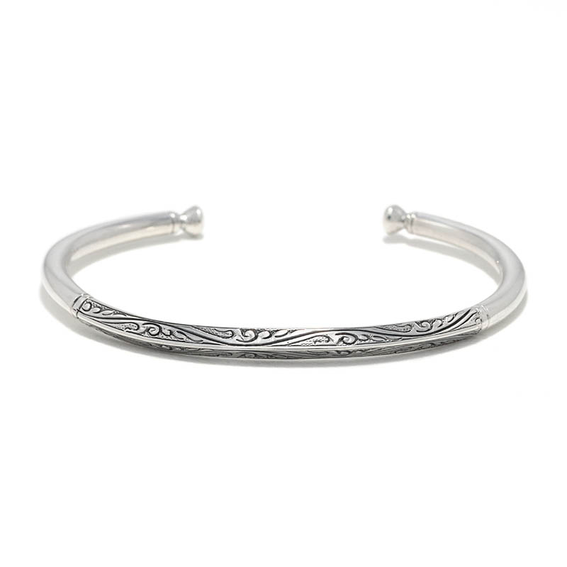 ※週末SALE スクエアリーフカーヴィングカフSuman Dhakhwa Suman Dhakhwa（スーマンダックワ） Square Leaf Carving Cuff